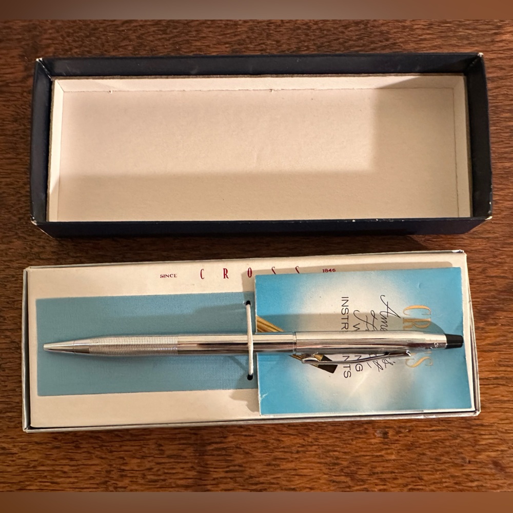 Vintage 1960’s Cross Century Chrome Pen No. 3502 unused in original box
